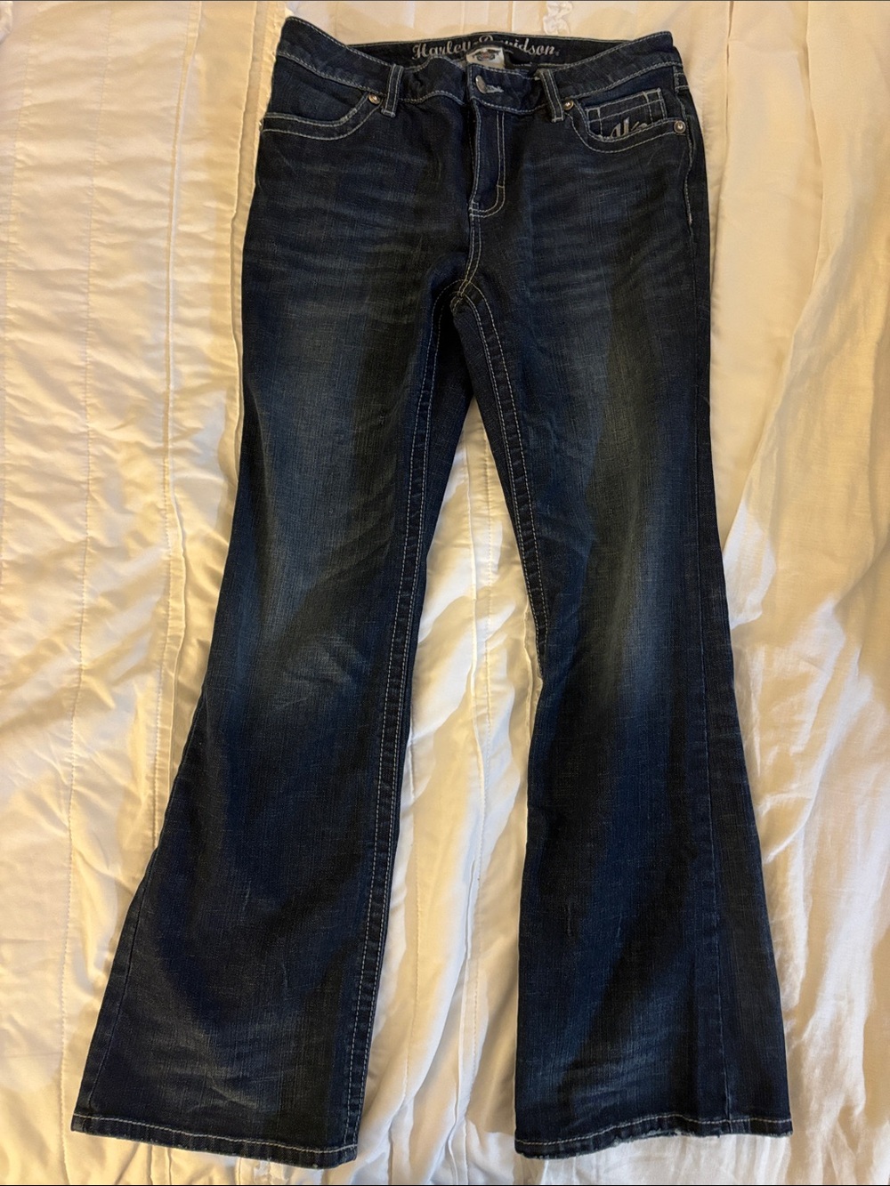 Harley-Davidson Dark Indigo Flared Jeans